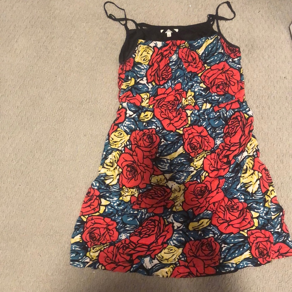 charlotte rises rose print dress size large